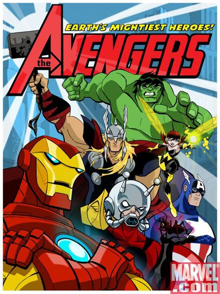 And there came a cartoon, unlike any other&#8230;!  Promo pic for &#8220;The Avengers: Earth’s Mightiest Heroes&#8221;, slated to begin airing in 2011.