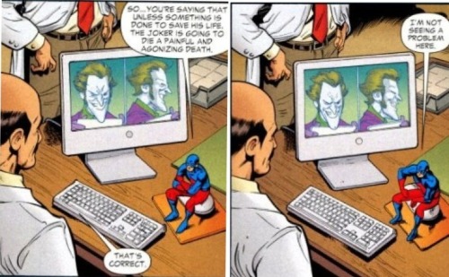 Atom: &#8220;Let  the Joker die?  That sounds to me like - wait for it - Justice!&#8221;