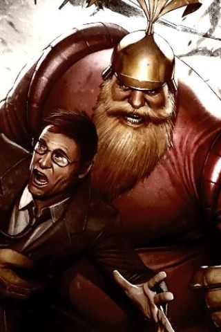 Volstagg:    &#8220;Run, damn you!  They stop serving Egg McMuffins at 10:30 Midgard time!&#8221;